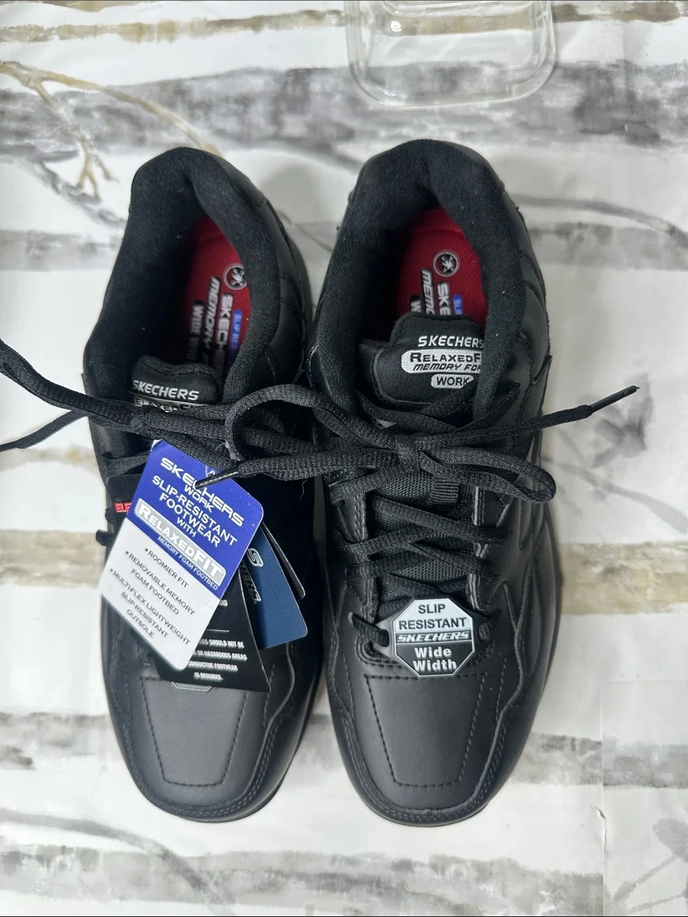 Skechers Relaxed Fit Mens Work Slip Resistant Sneakers - Picture 3 of 7